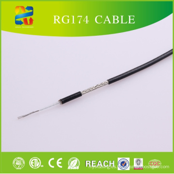 Cable coaxial Rg174 de la baja pérdida del cable del RF